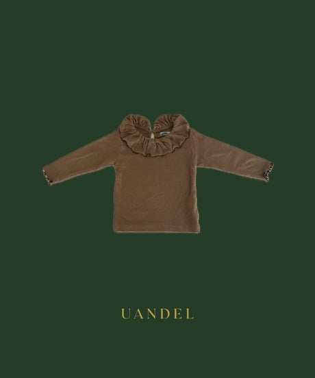 UANDEL - Mellow Collared Tops (Camel Brown)