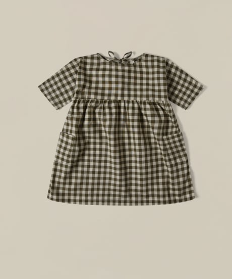 organic zoo - Olive Gingham Bella Dress 送料無料