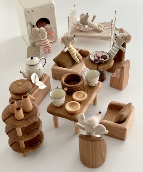【予約販売商品】Maileg - Triplets, Babymice in matchbox (みつごの赤ちゃんネズミ)