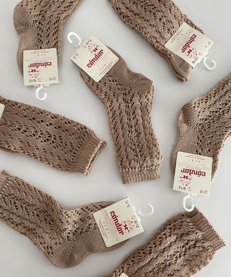 condor - (326) PERLE OPENWORK KNEE HIGH SOCKS