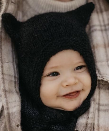 pixie hat black アウトレット品
