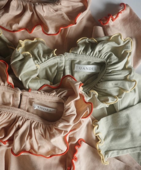 UANDEL - mellow collared tops (melon yellow)