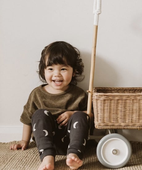 organic zoo - Olive Terry Boxy T-Shirt 送料無料