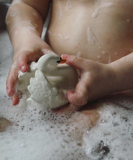 natruba - bath swan and teether swan SET