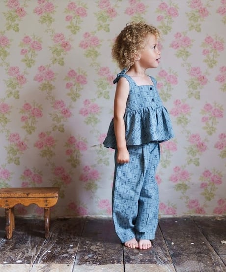 Little Cotton Clothes -  Tilly Trousers Thyme Floral