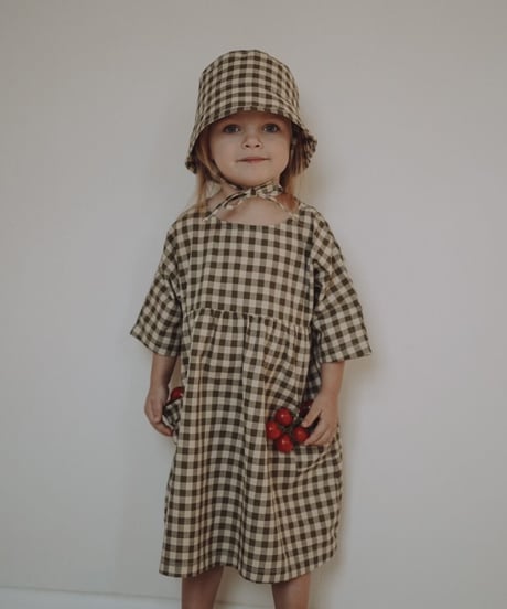organic zoo - Olive Gingham Bella Dress 送料無料