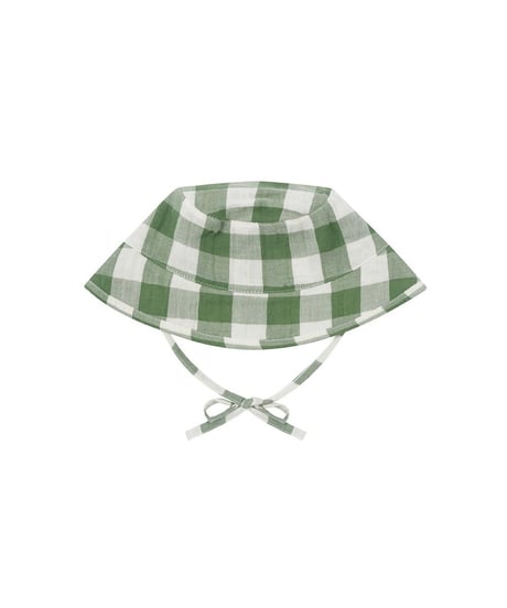 organic zoo - Dill Gingham Bucket Sun Hat