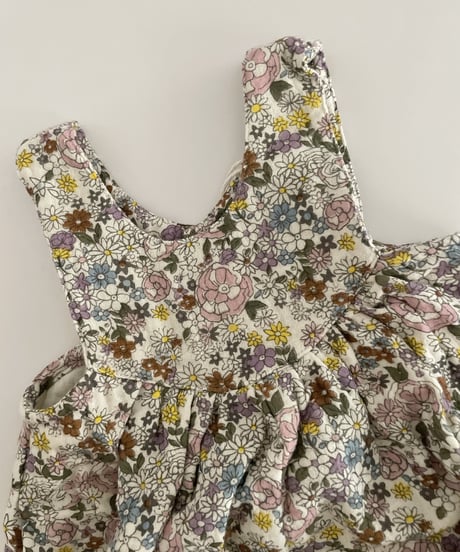 son and daughter - LEILA FLORAL ROMPER