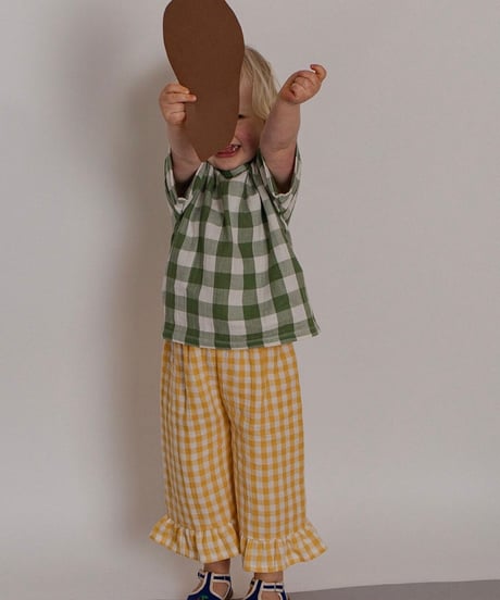 organic zoo - Honeycomb Gingham Frill Culottes