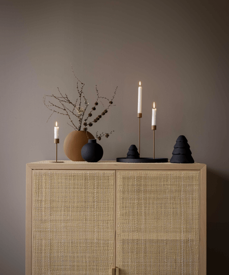 cooee design - CANDLESTICK 13CM COCONUT