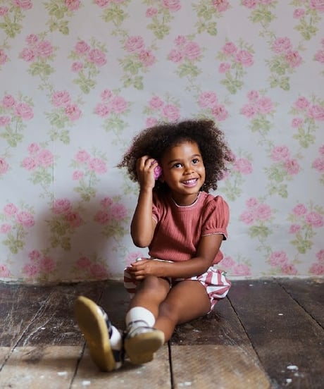 Little Cotton Clothes -  Frilly Bloomers in Raspberry Stripe