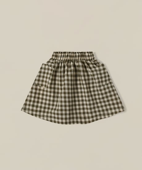 organic zoo - Olive Gingham Tutti Skirt送料無料
