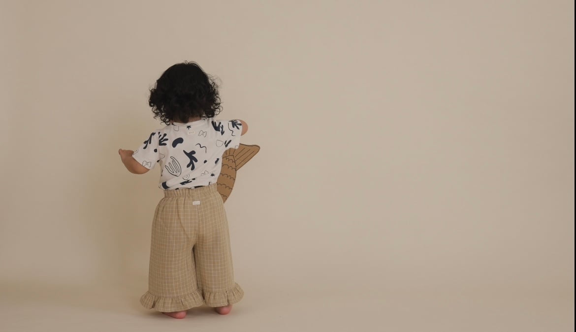ボトムス organic zoo Gingham Frill Culottes パンツ ズボン キッズ ベビー オーガニックズー Organic Zoo