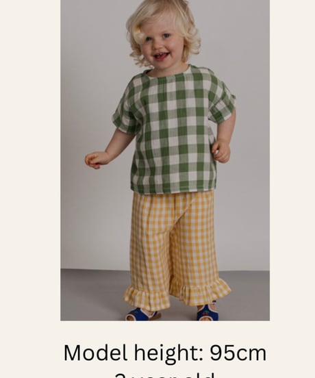 organic zoo - Honeycomb Gingham Frill Culottes