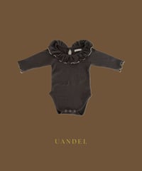 UANDEL- Mellow Collared Romper (Charcoal)