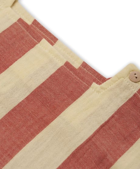 organic zoo - Tomato Stripes Square Neck T- Shirt