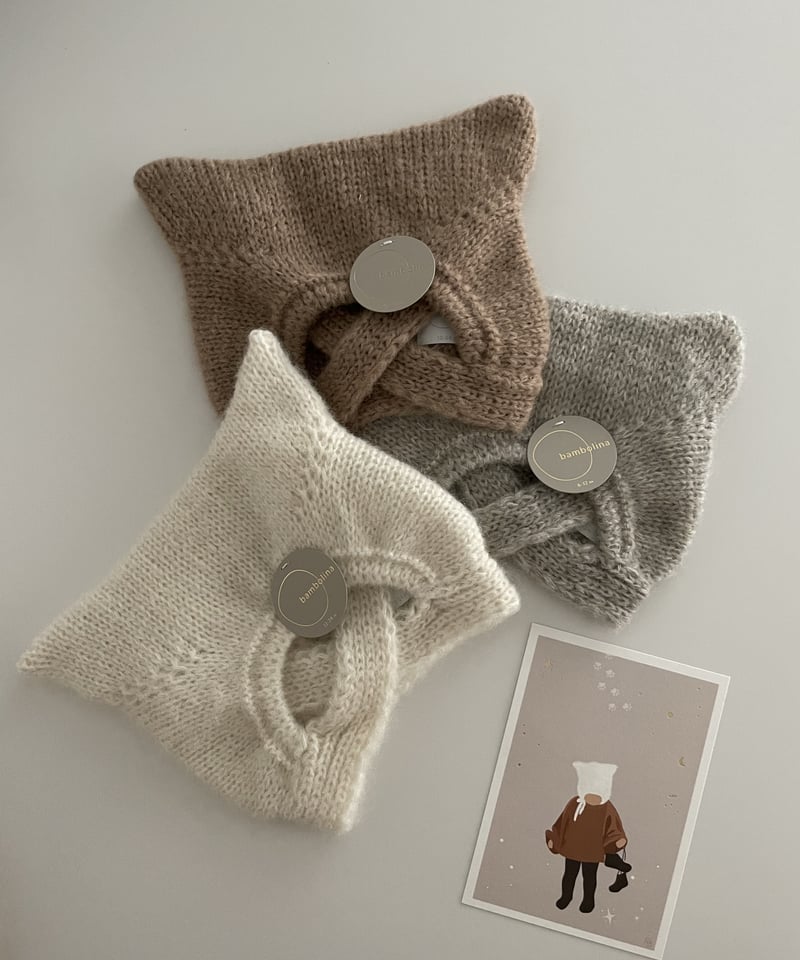 bambolina ivory 12-24m バンボリーナ ボンネット 白 猫 bambolina - kity ivory | UANDEL