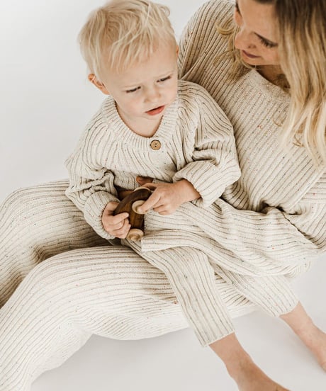 OAT - Sprinkle Knit Ribbed Playsuit