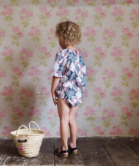 Little Cotton Clothes - Romy Romper Patchwork Floral