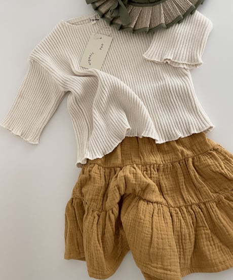 organic zoo - Boat Neck Oat Knitted Top