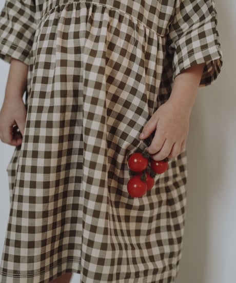 organic zoo - Olive Gingham Bella Dress 送料無料