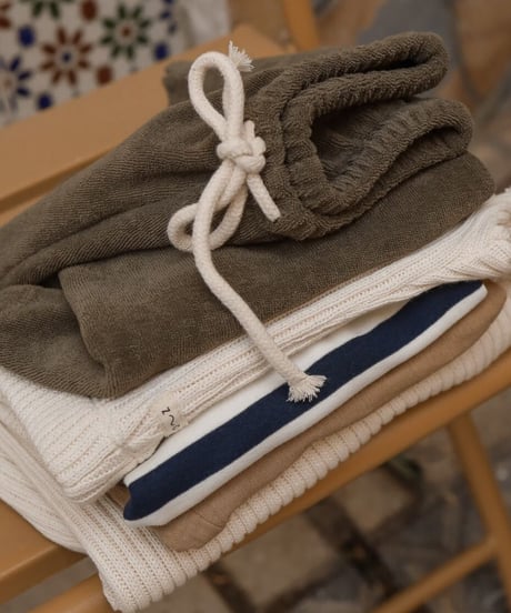 organic zoo - Olive Terry Rope Shorts 送料無料