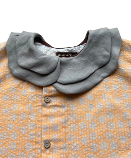 HELLO LUPO - NAMI SLEEVELESS - LINEN GREY/APRICOT