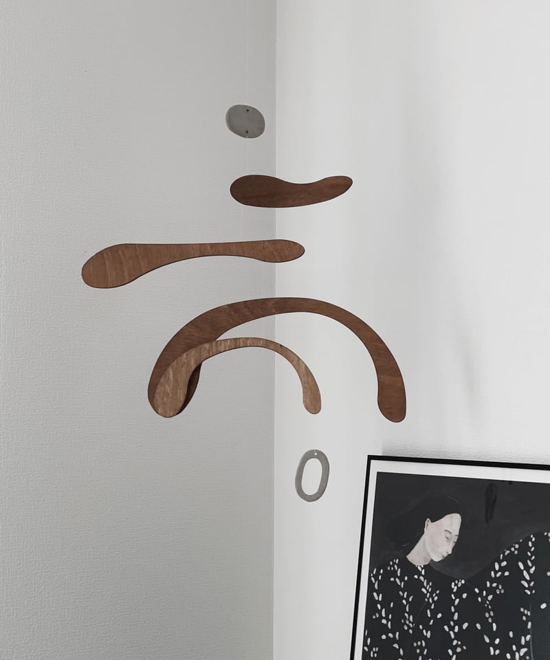 kinetic levi モビール mobile Lily Plywood All mobiles > Lily Plywood hanging kinetic mobile Buy from e