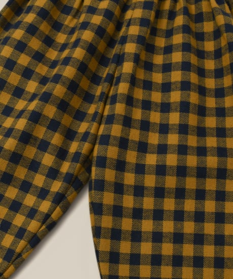 organic zoo - Blueberry Gingham Carrot Pants