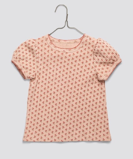Little Cotton Clothes -  Pointelle T-shirt in Tulip Floral