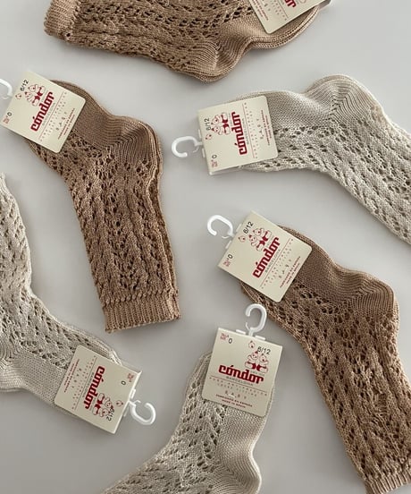condor - (304) PERLE OPENWORK KNEE HIGH SOCKS