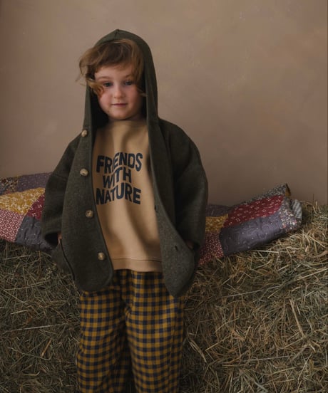 organic zoo - Blueberry Gingham Carrot Pants