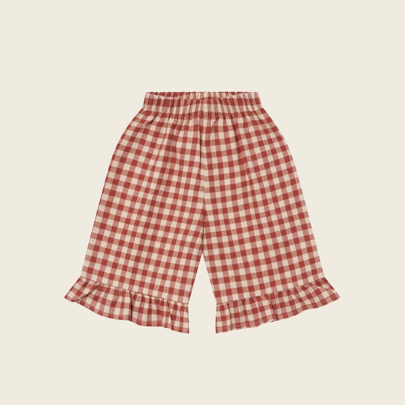 organic zoo Gingham Frill Culottes 1〜2y Blueberry Gingham Frill Culottes | Organic Zoo