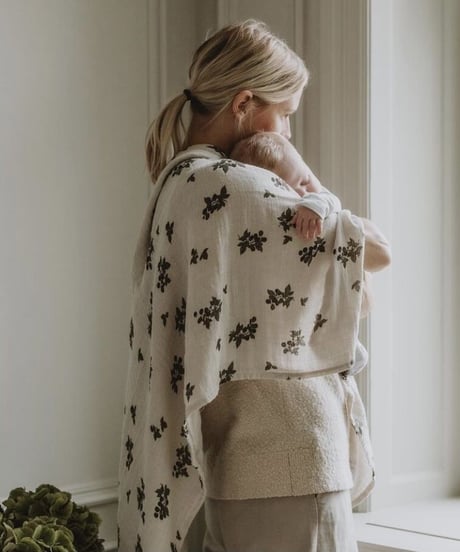 garbo&friends - Blackberry Muslin Swaddle Blanket
