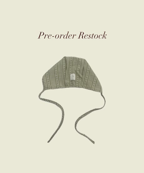 UANDEL - Willow Green Gingham Bonnet