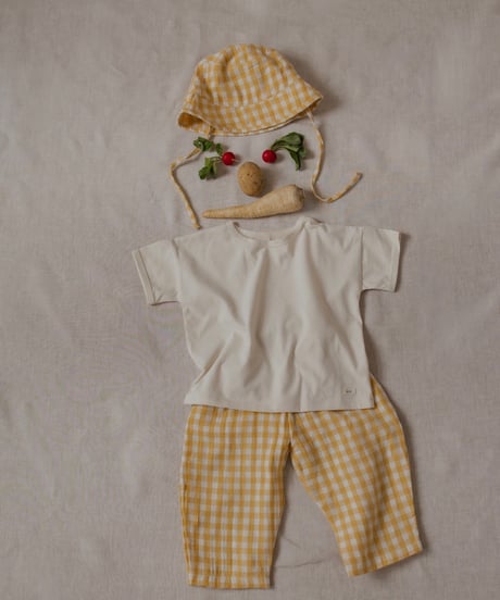 organic zoo - Honeycomb Gingham Fisherman Pants