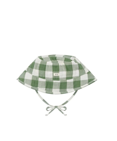 organic zoo - Dill Gingham Bucket Sun Hat