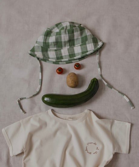 organic zoo - Dill Gingham Bucket Sun Hat