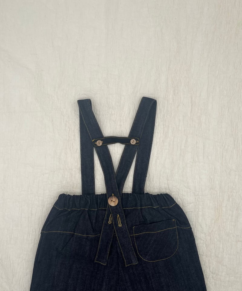 【Hello Lupo】Denim Blueサロペット2-3y HELLO LUPO - BROOKS TROUSERS - BLUE DENIM | UANDEL