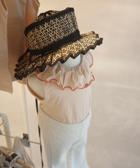 【予約商品】UANDEL - mellow collared tank tops(salmon pink)