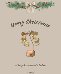 rocking horse candle holder