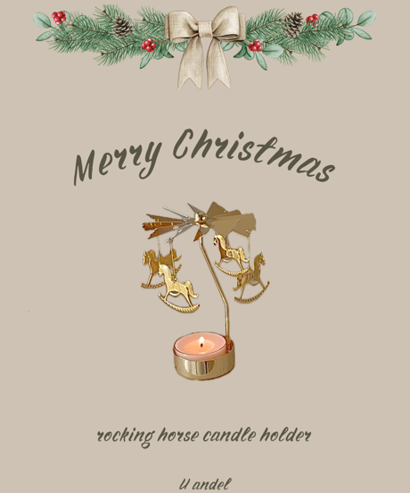 rocking horse candle holder