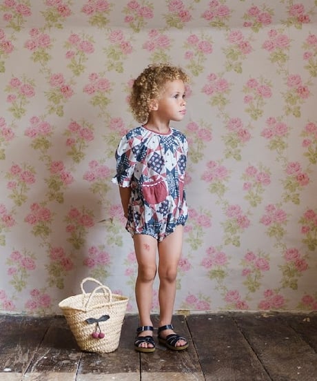 Little Cotton Clothes - Romy Romper Patchwork Floral