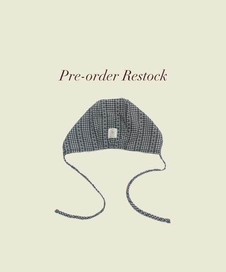 UANDEL - Shadow Navy Gingham Bonnet