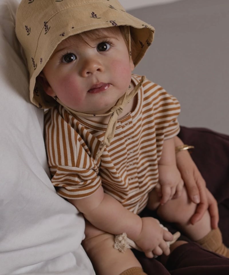 organic zoo - Copper Stripes Beach Romper | UANDEL