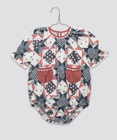 Little Cotton Clothes - Romy Romper Patchwork Floral