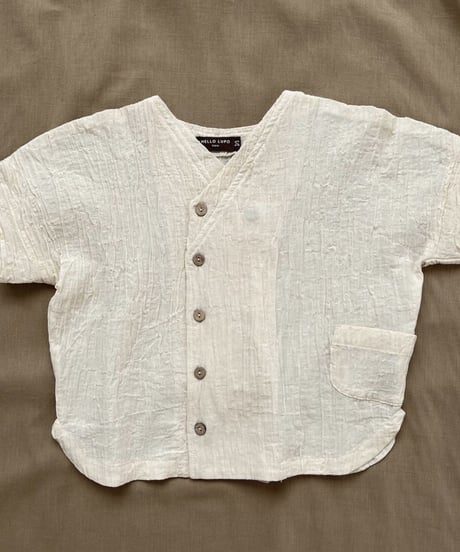 HELLO LUPO - Zen Short Sleeves (White crepe)