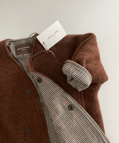 HELLO LUPO - Lupo Kimono Coat / brown (18m〜5y size)