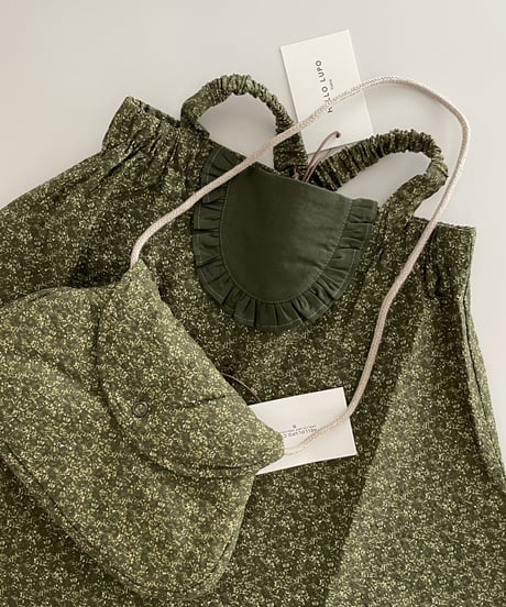 HELLO LUPO - Girasole Dress (Fiori verde)ラスト4-5y