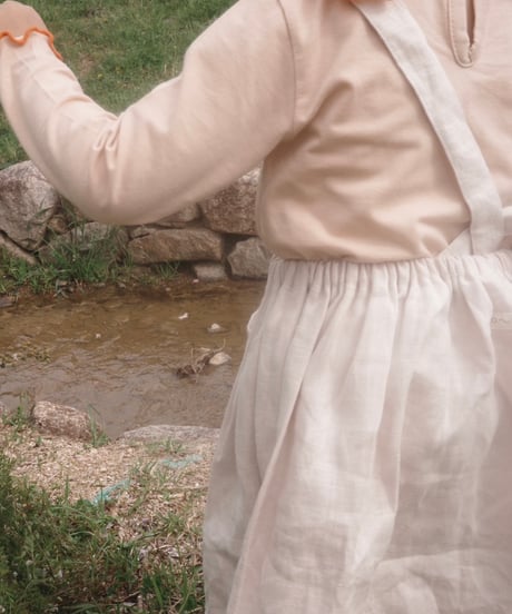 organic zoo - Ceramic White Maker Crossback Skirt送料無料
